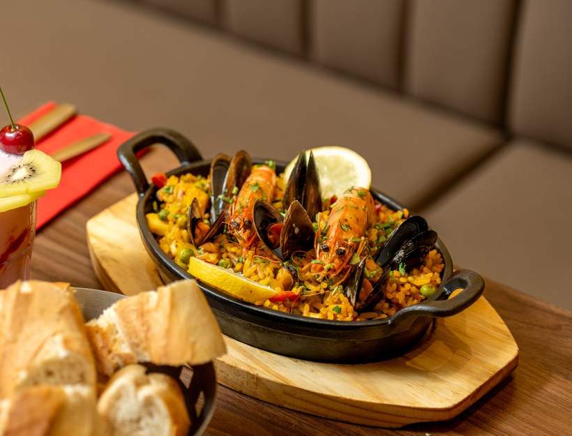Paëlla de fruits de mer